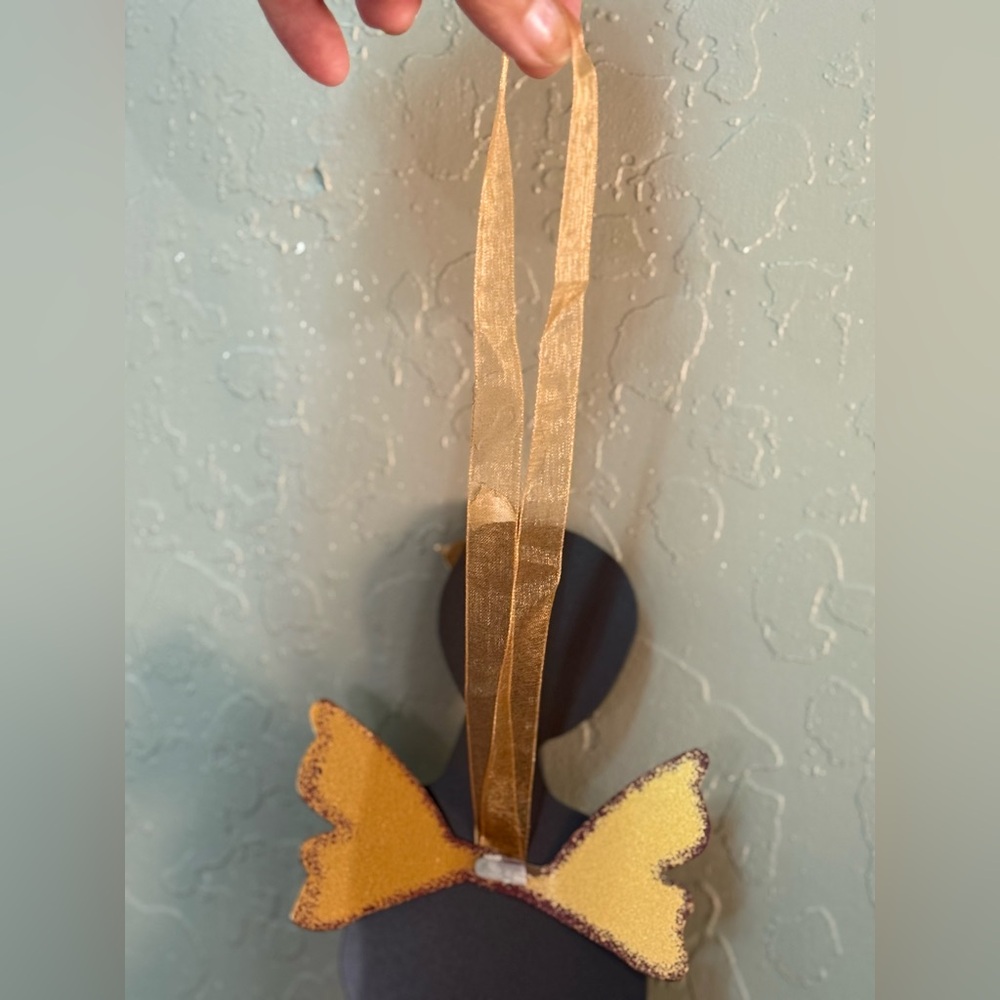 Demdaco Mixed Media Angel with Gold and Green Accents - Picture 4 of 6